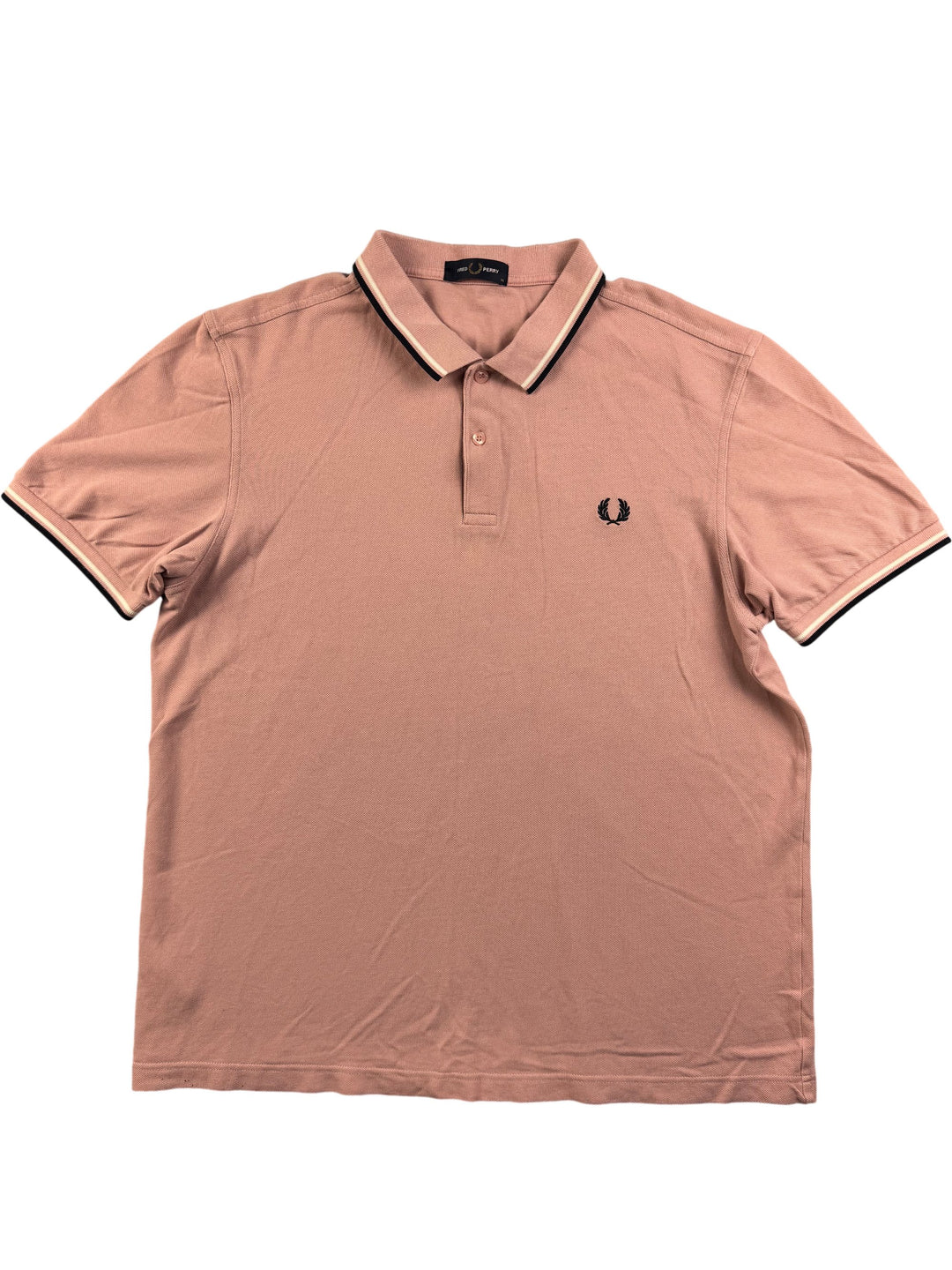 Fred Perry Pink Polo Shirt - XL - Think Vintage