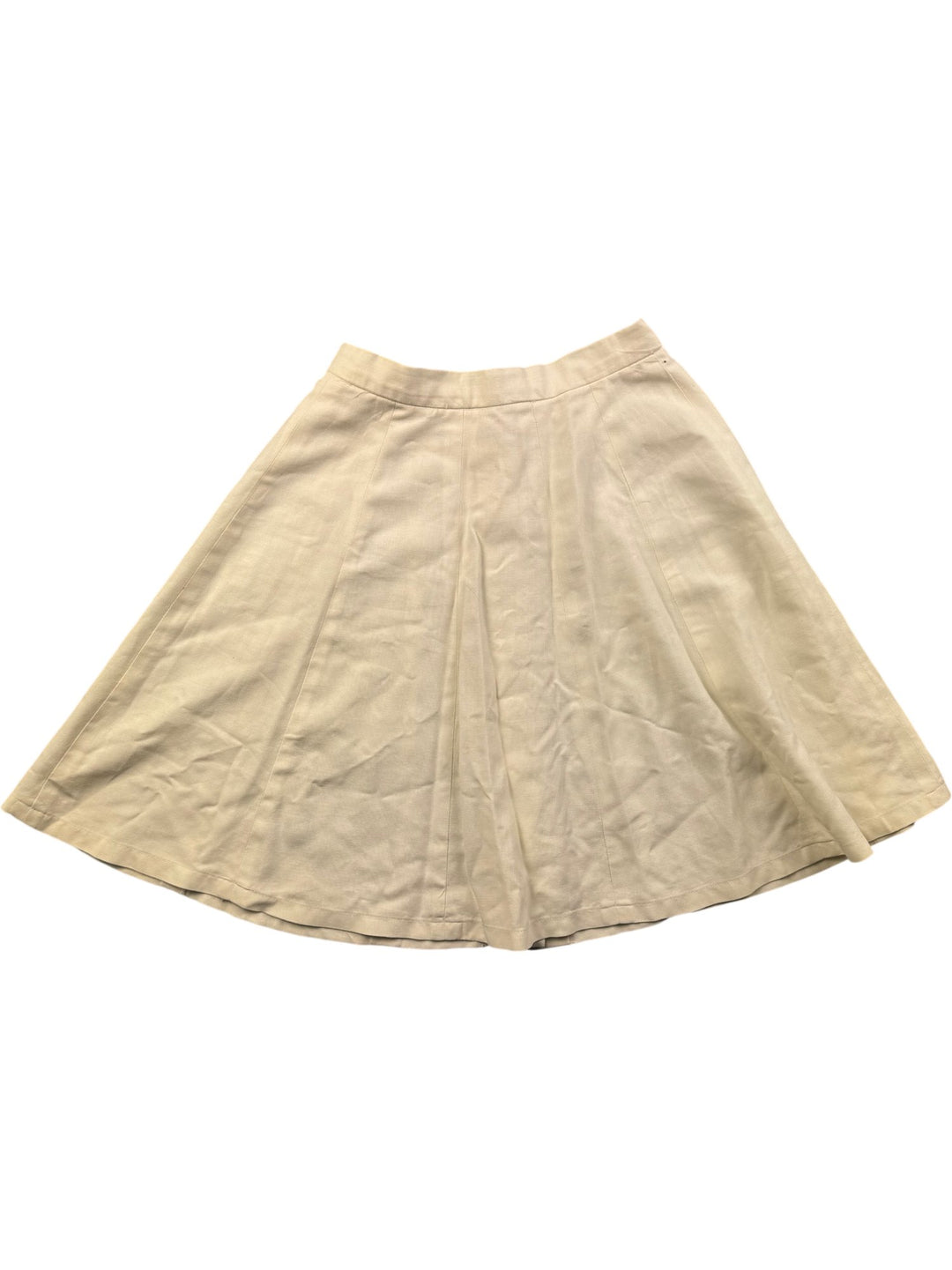 Fred Perry White Button Front Skirt - W24 - Think Vintage ltd
