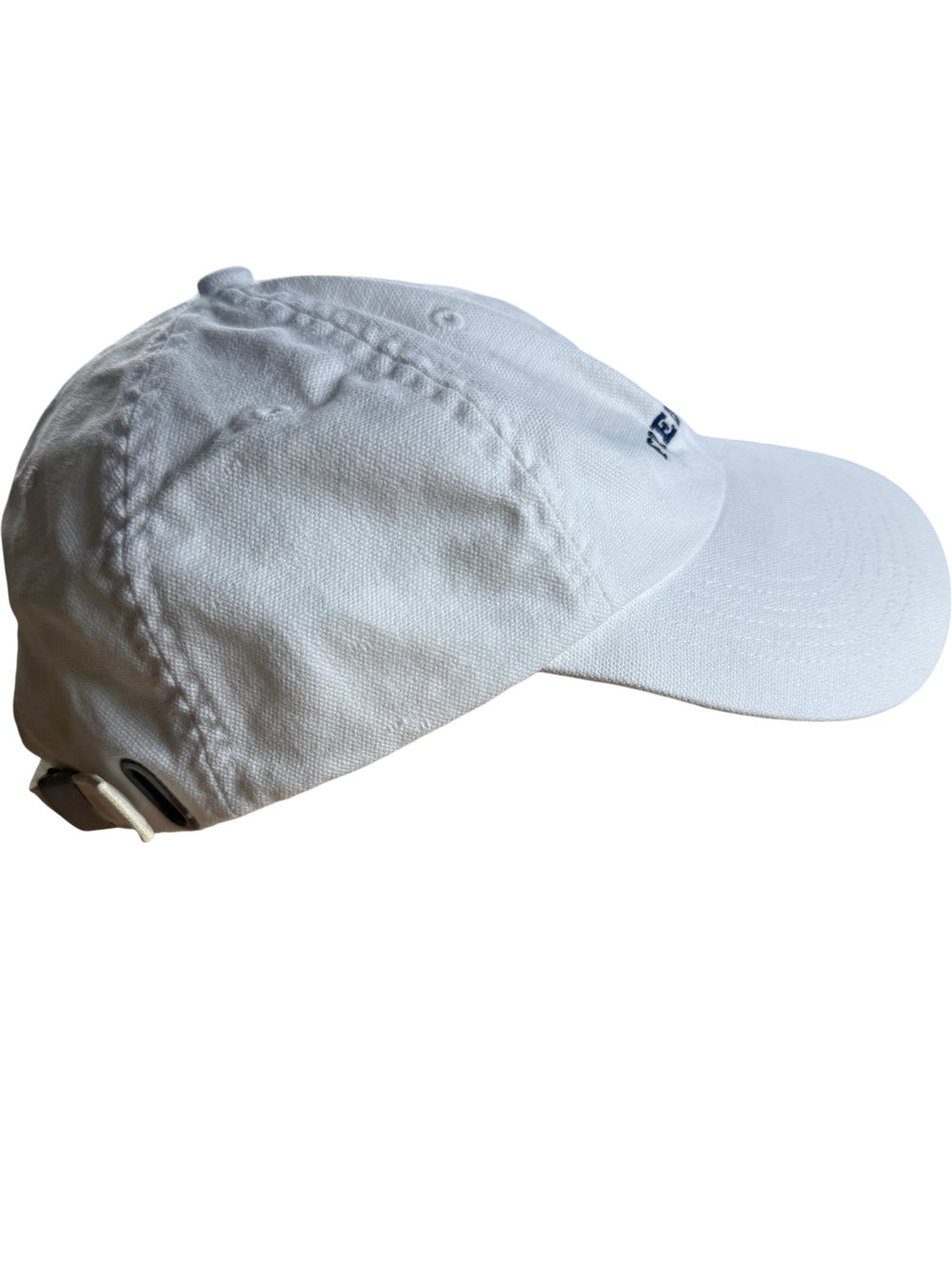 Fred Perry White Cotton Cap - Think Vintage ltd