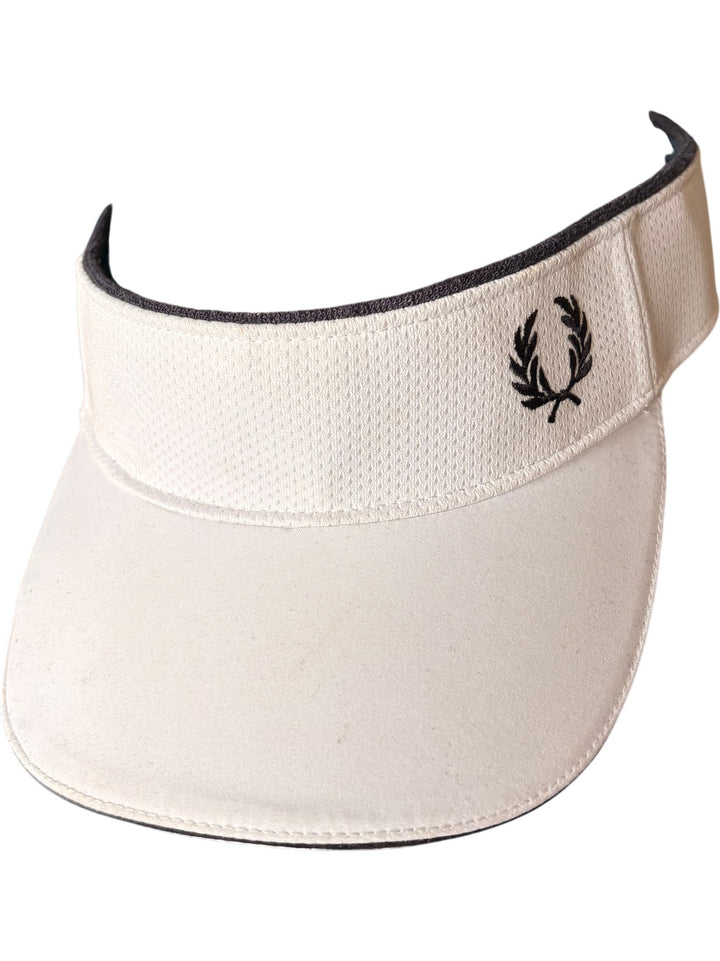 Fred Perry White Sports Visor