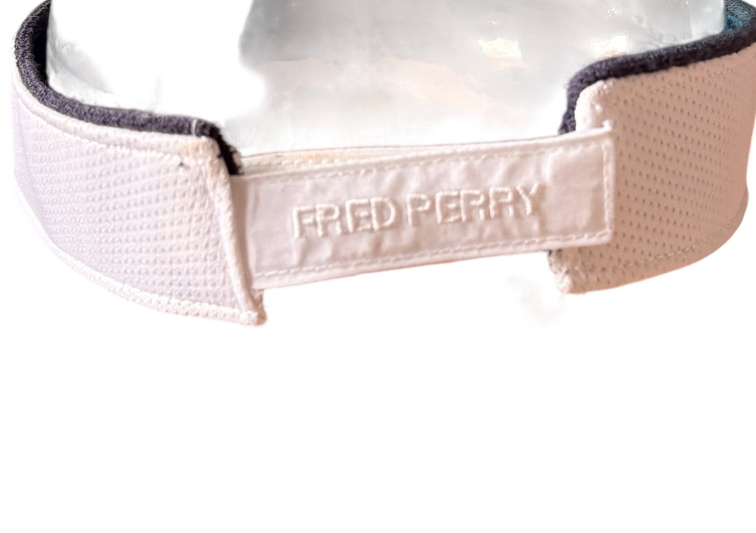 Fred Perry White Sports Visor