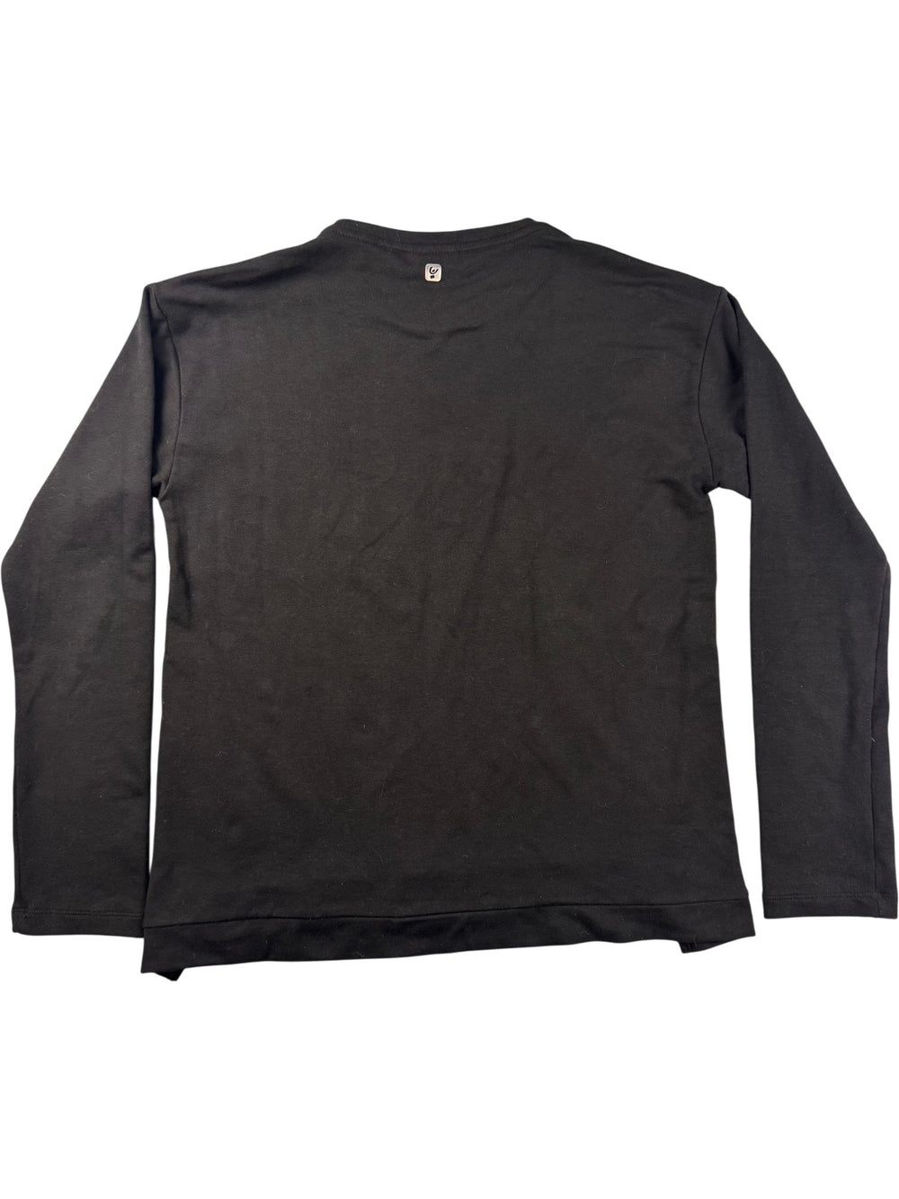 Freddy Long Sleeved Black Graphic Shirt - M - Think Vintage ltd