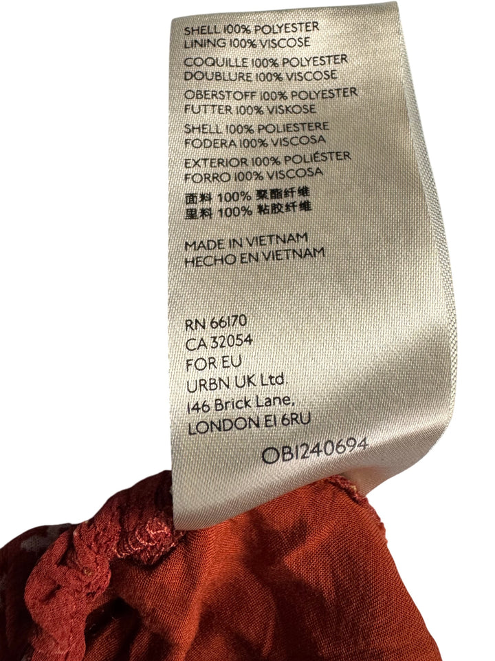 Free People Floral Ruched Long Sleeve Blouse - XS - Think Vintage ltd