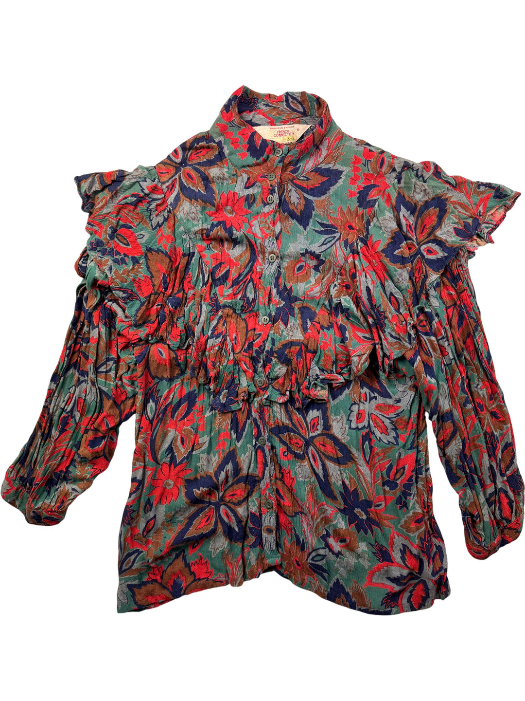 French Connection Floral Button-Up Blouse - S
