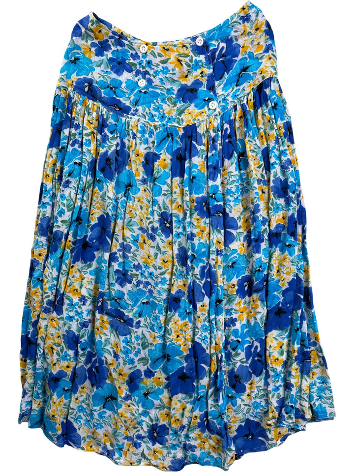French Connection Floral Pleated Skirt - W28 - Think Vintage ltd