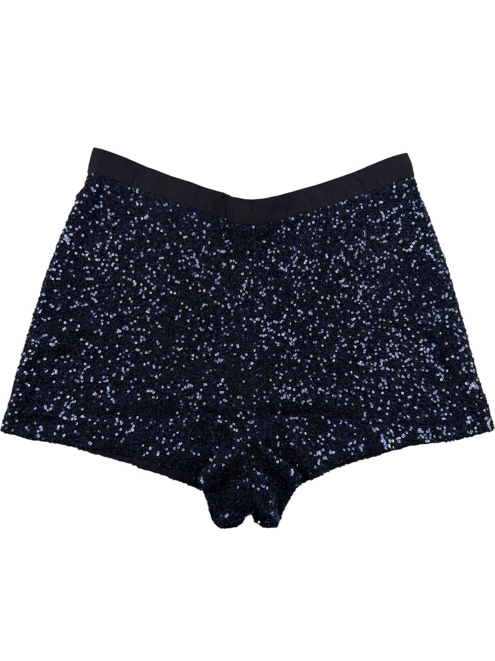 French Connection Sequin Shorts - L - Think Vintage