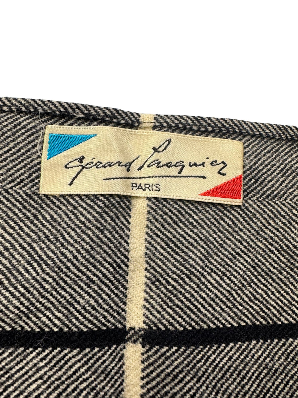Gérard Pasquier Paris Checkered Scarf - Think Vintage Online Ltd