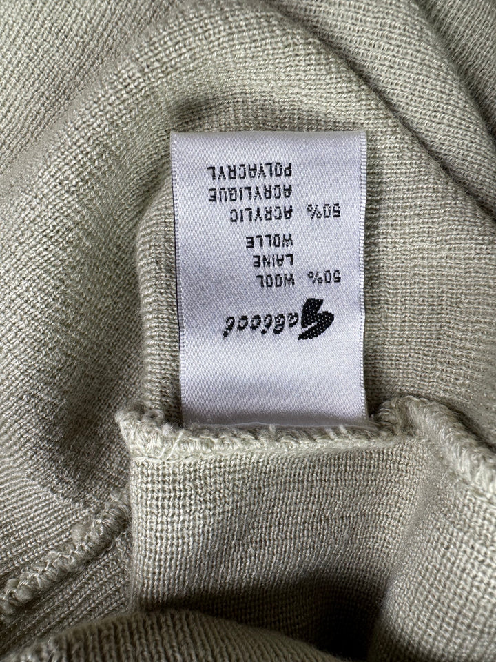 Gabicci Beige V-Neck Sweater - M - Think Vintage Online Ltd