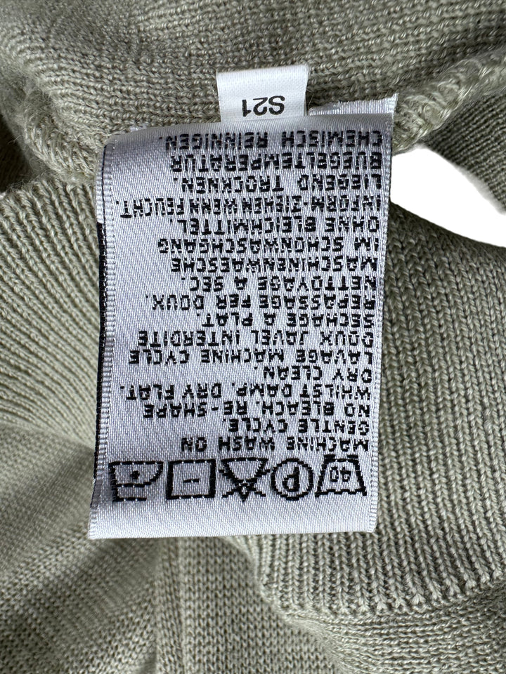 Gabicci Beige V-Neck Sweater - M - Think Vintage Online Ltd