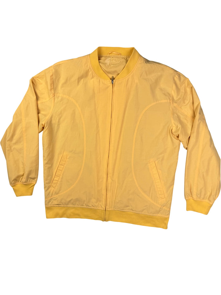 Gabicci Yellow Activewear Jacket - L - Think Vintage