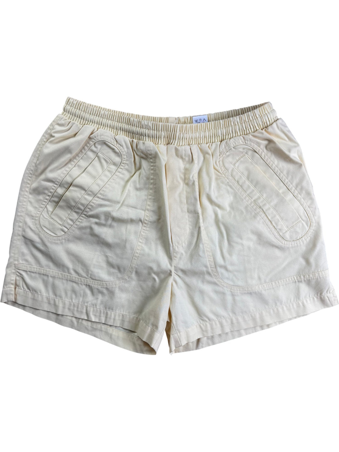 Gabicci Yellow Cotton Blend Shorts - W30-34 - Think Vintage ltd