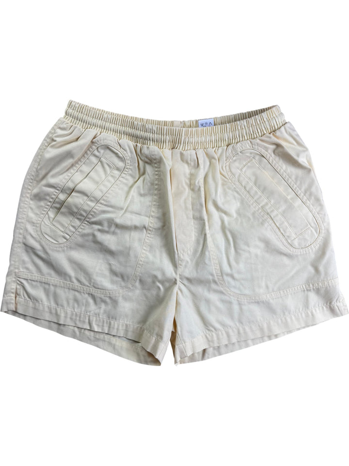 Gabicci Yellow Cotton Blend Shorts - W30-34 - Think Vintage ltd