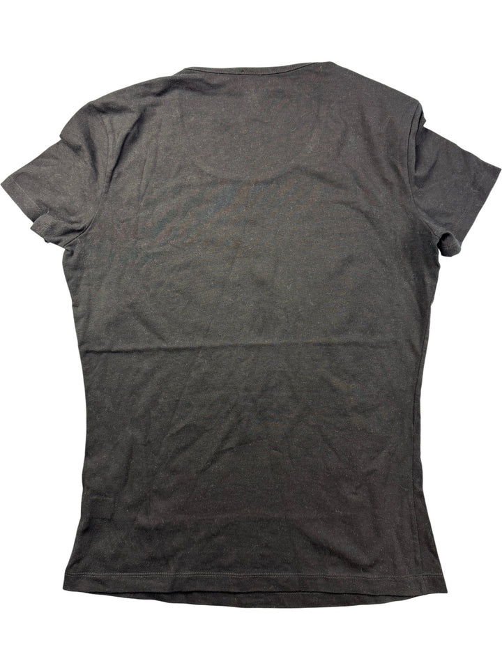 Galliano Black Short Sleeve T-Shirt - S - Think Vintage ltd