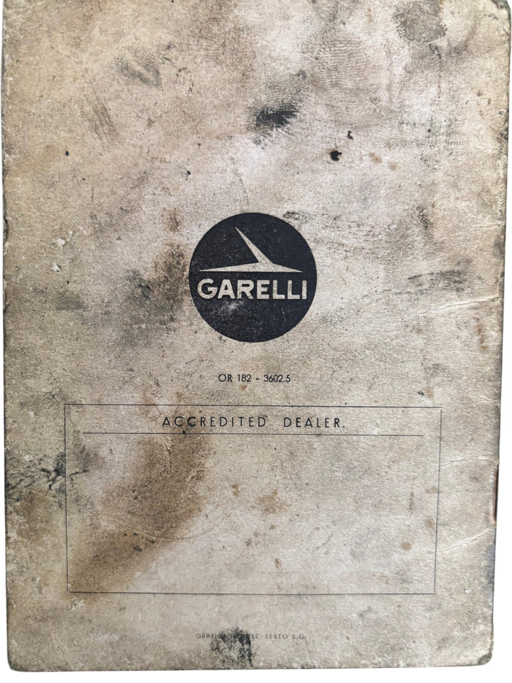 Garelli Capri Scooter Instruction Booklet Model 319 RB Vintage Manual - Think Vintage Online Ltd