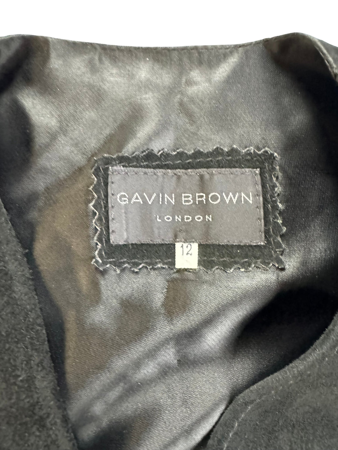 Gavin Brown Black Leather Waistcoat - Think Vintage
