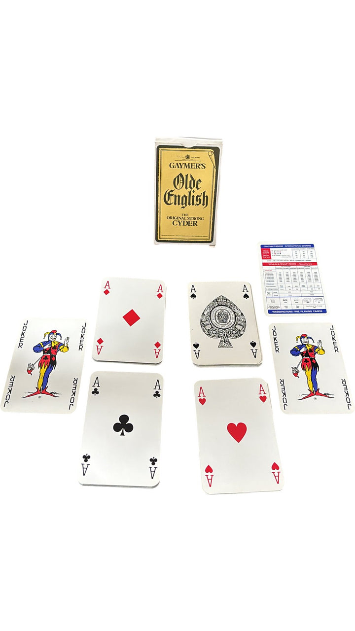 Gaymer's Olde English Strong Cyder Waddingtons Playing Cards Collectable - Think Vintage ltd