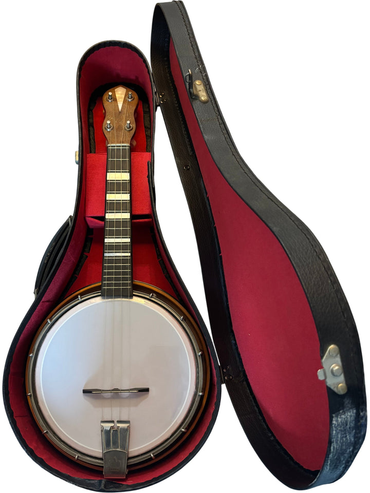 George Formby 4 String Banjo with Case - Think Vintage