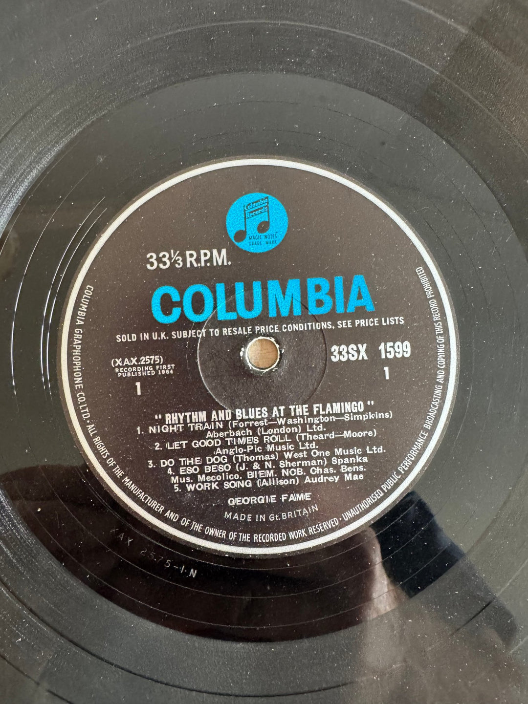 Georgie Fame Rhythm And Blues At The Flamingo Vinyl - Fair - Think Vintage ltd
