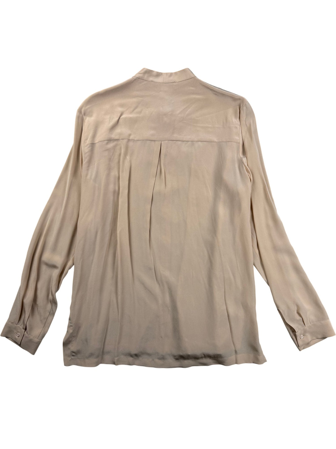 Gerard Darel Beige Long Sleeved Blouse - M - Think Vintage ltd