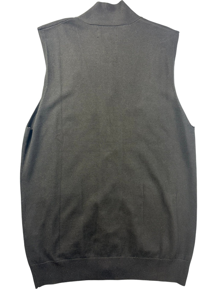 Gianni Feraud Black Sleeveless Vest - M - Think Vintage ltd