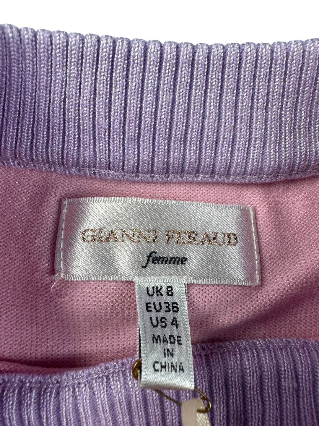 Gianni Feraud Pink Knit Sweater - 10 - Think Vintage ltd