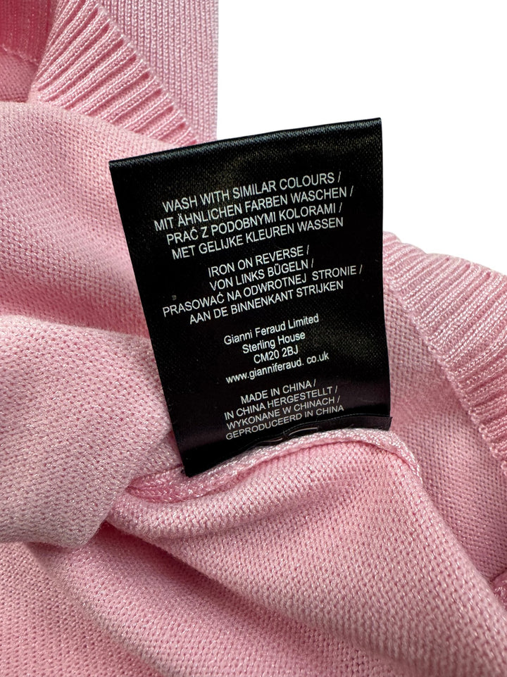 Gianni Feraud Pink Knit Sweater - 8 - Think Vintage ltd