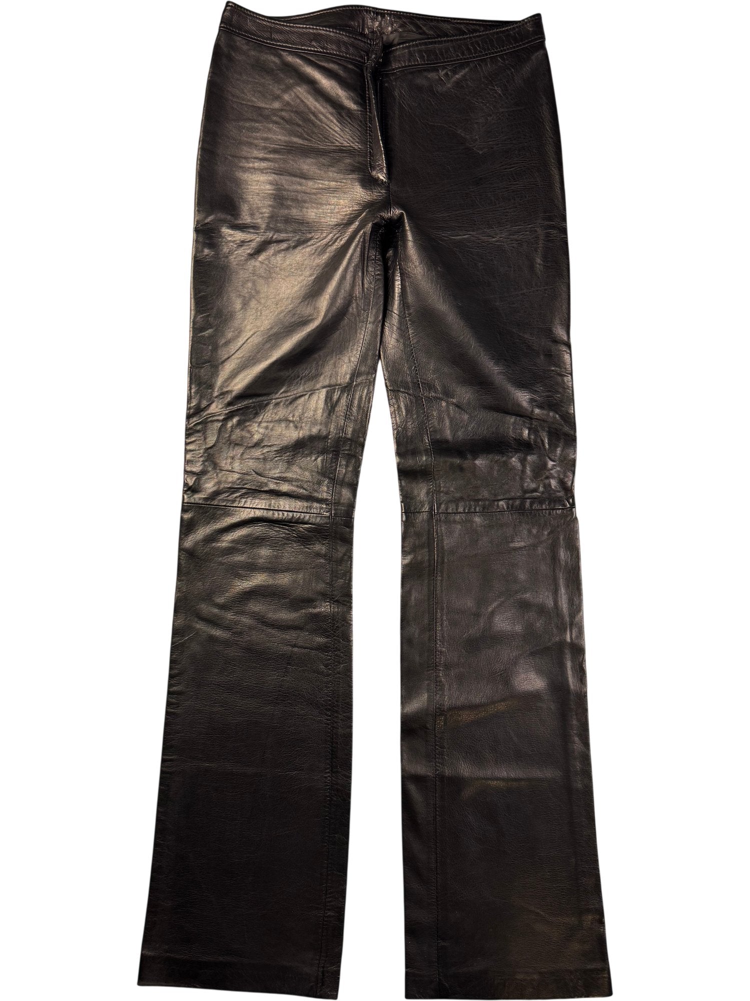 Gianni Versace Leather Trousers - M - Think Vintage ltd