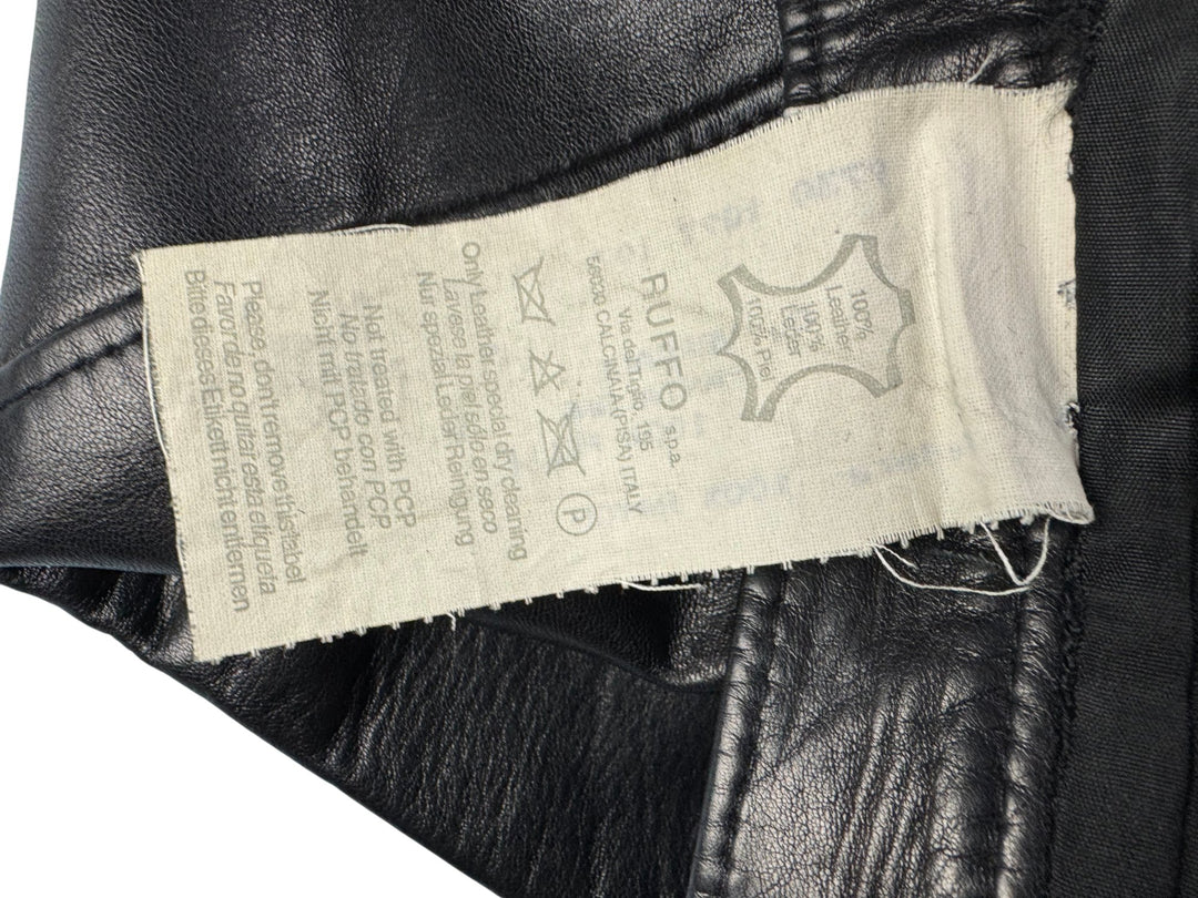 Gianni Versace Leather Trousers - M - Think Vintage ltd