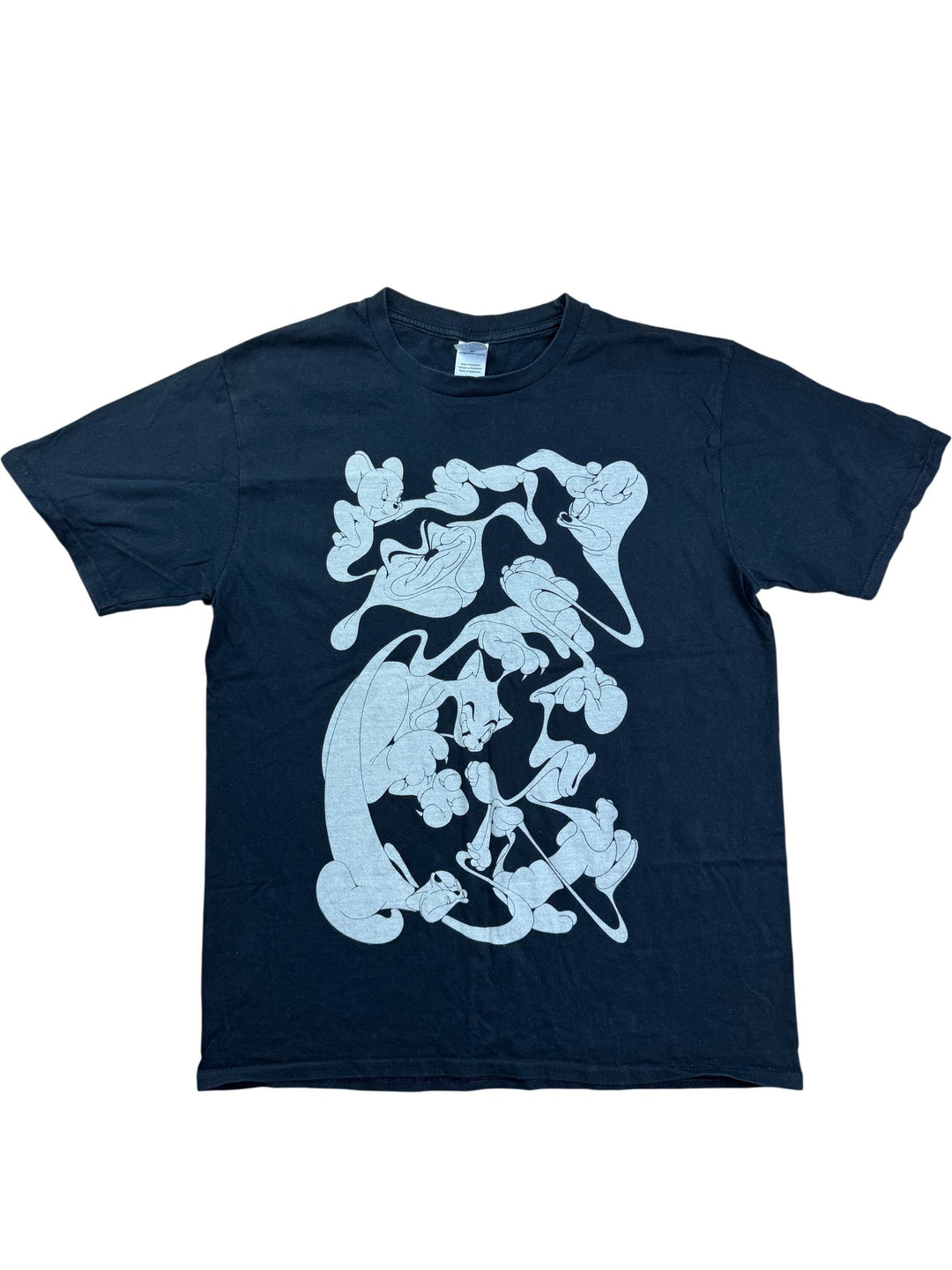 Gildan Black Graphic T-Shirt - M - Think Vintage ltd