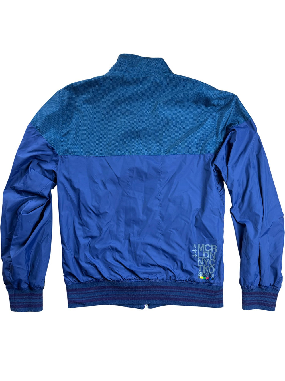 Gio-Goi Blue Track Jacket - M - Think Vintage ltd