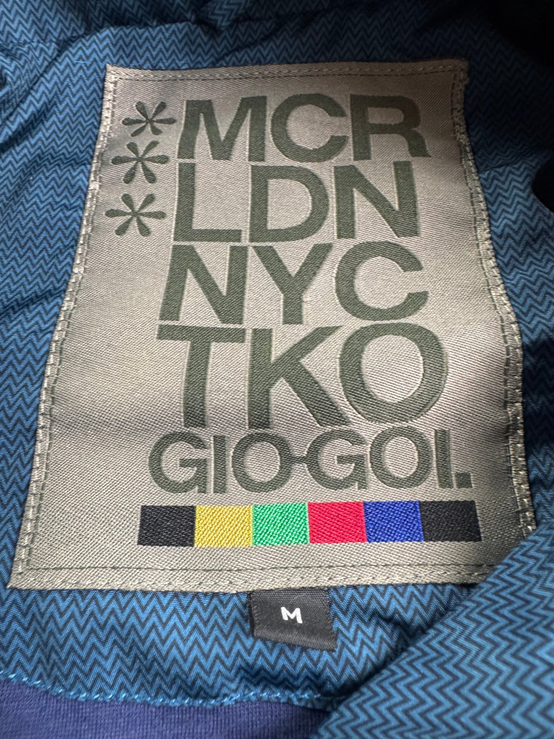 Gio-Goi Blue Track Jacket - M - Think Vintage ltd