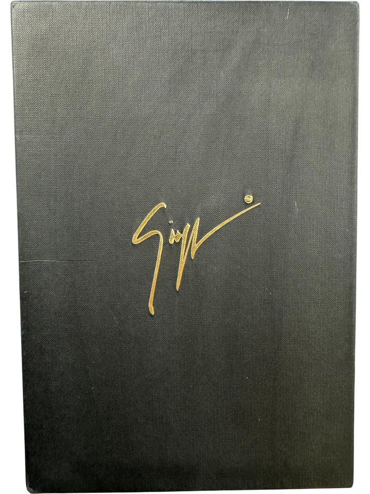 Giuseppe Zanotti Grey Leather Stiletto Heels - 6.5 - Think Vintage ltd