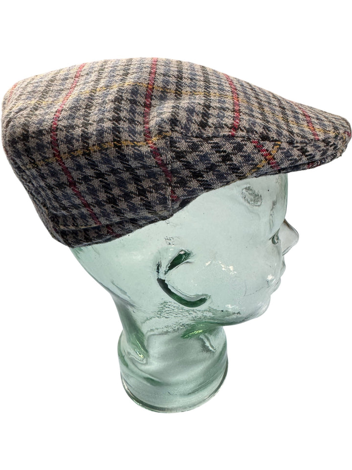 Glenappin Houndstooth Flat Cap - M - Think Vintage