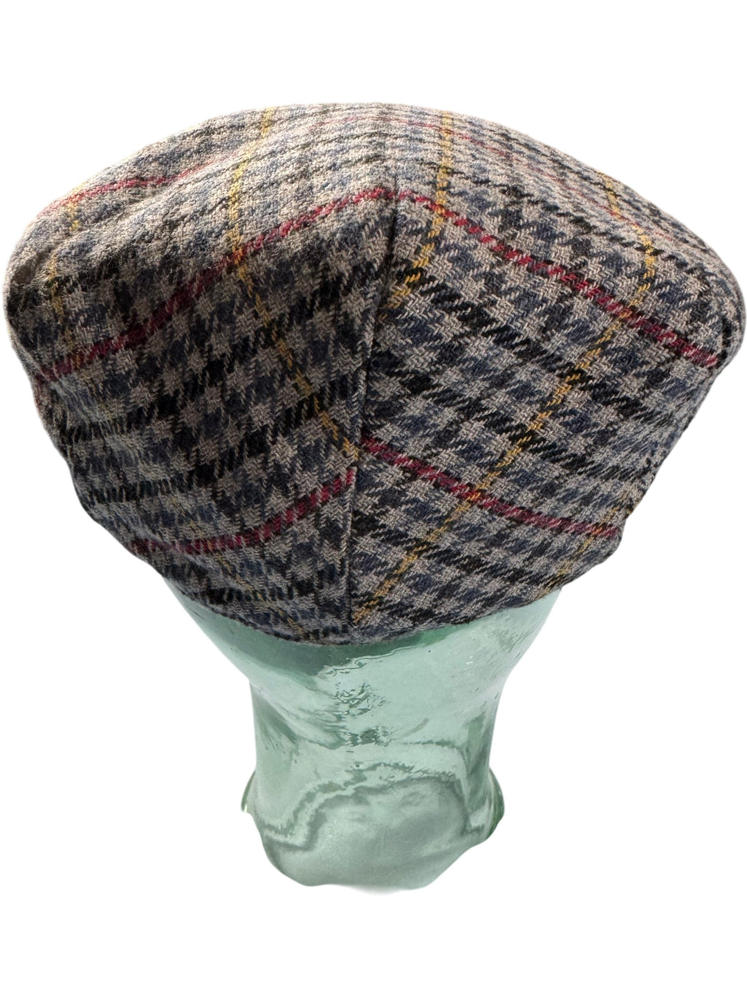 Glenappin Houndstooth Flat Cap - M - Think Vintage