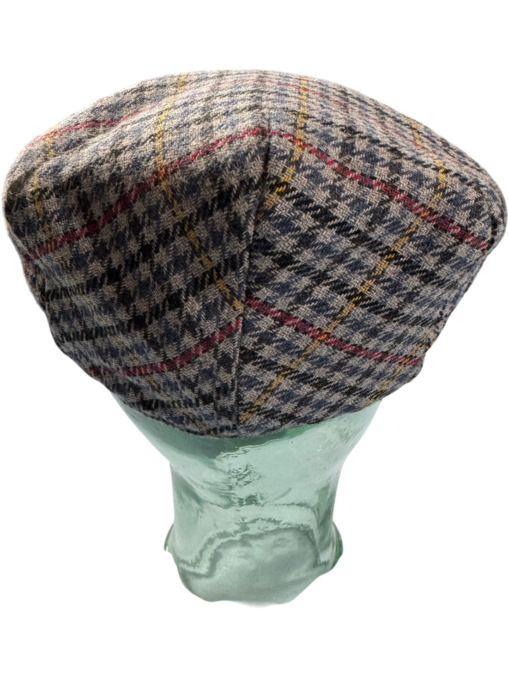 Glenappin Houndstooth Flat Cap - M - Think Vintage ltd