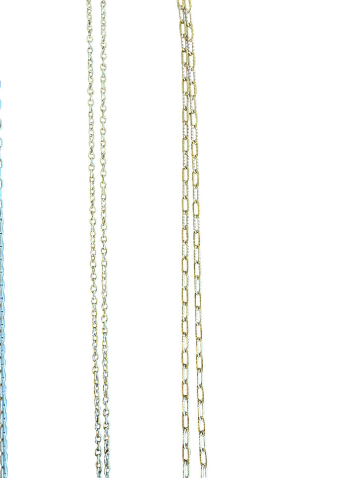 Gold Chain Necklace Trio - Think Vintage ltd