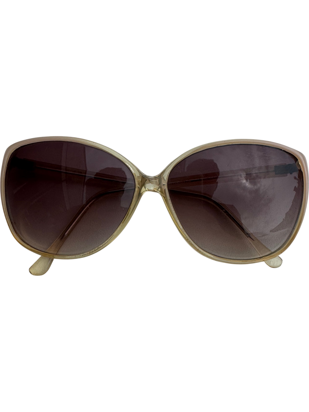 Gold Frame Cat-Eye Sunglasses - Think Vintage