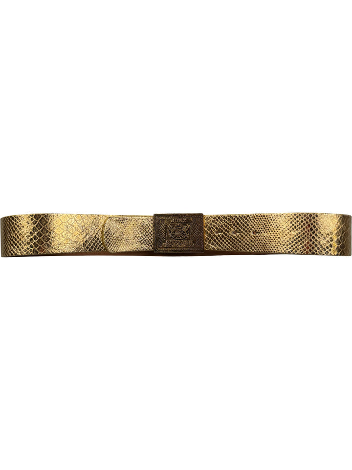 Gold Just Cavalli Belt - Think Vintage ltd