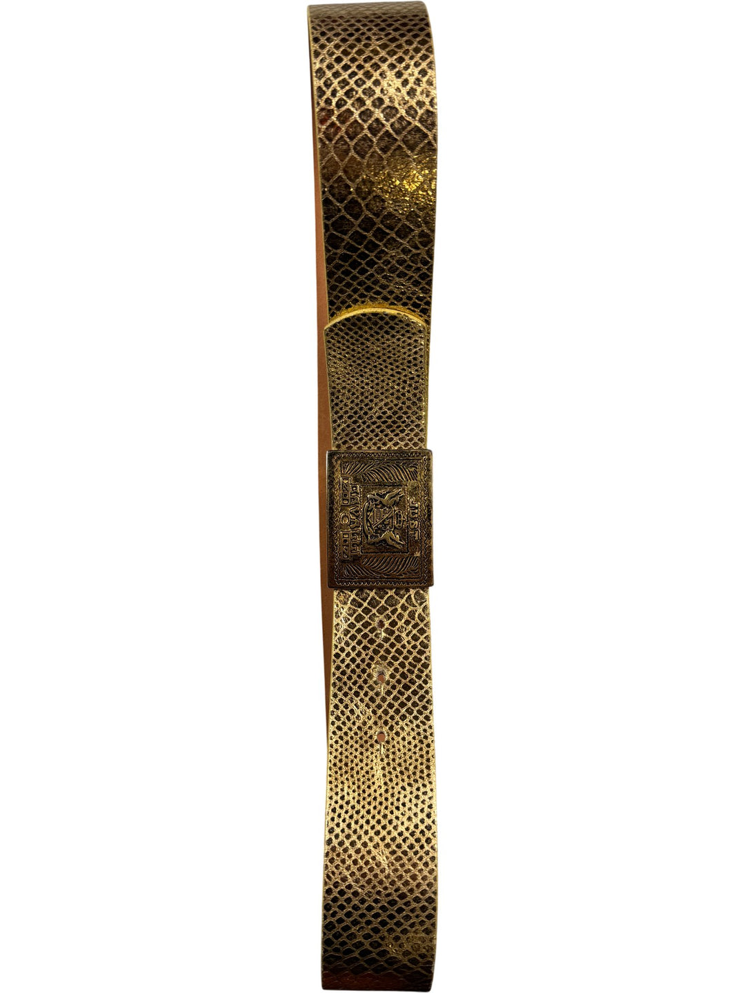 Gold Just Cavalli Belt - Think Vintage ltd