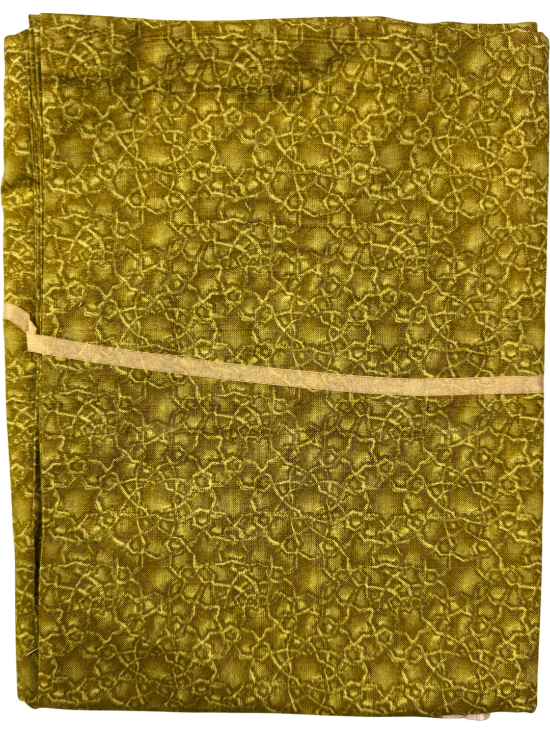 Gold Patterned Fabric - Think Vintage