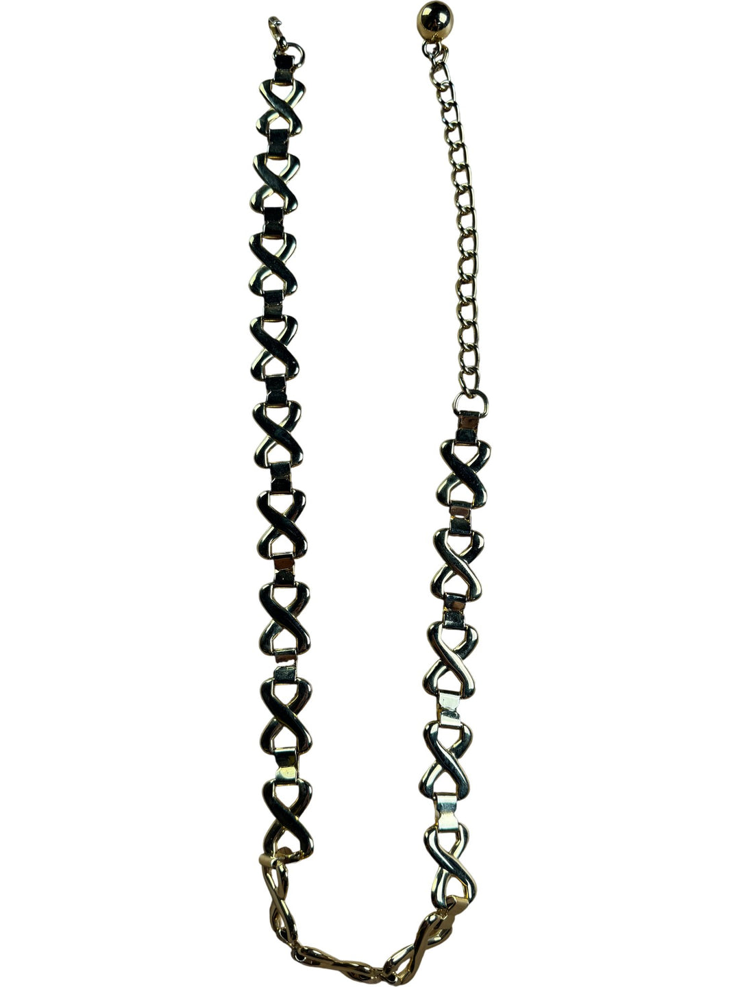 Gold Tone Chain Link Belt - Think Vintage ltd