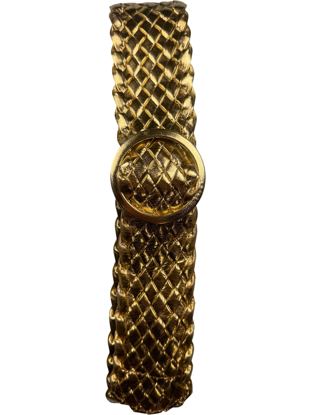 Gold Woven Pattern Belt - Think Vintage Online Ltd