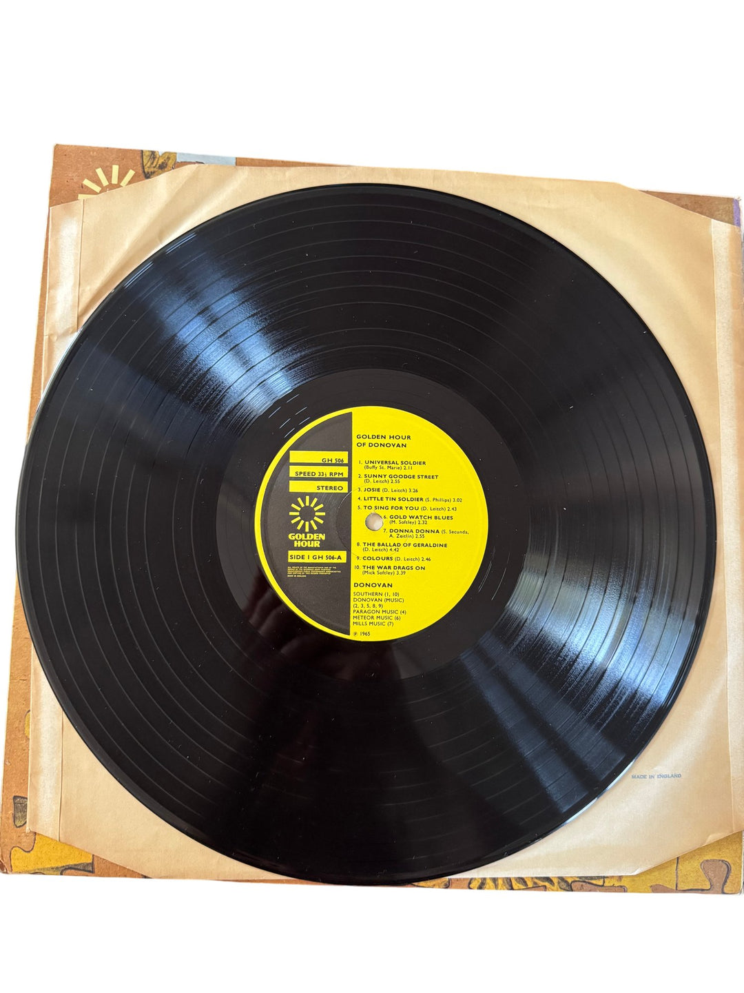 Golden Hour Of Donovan LP Record - Good - Think Vintage ltd