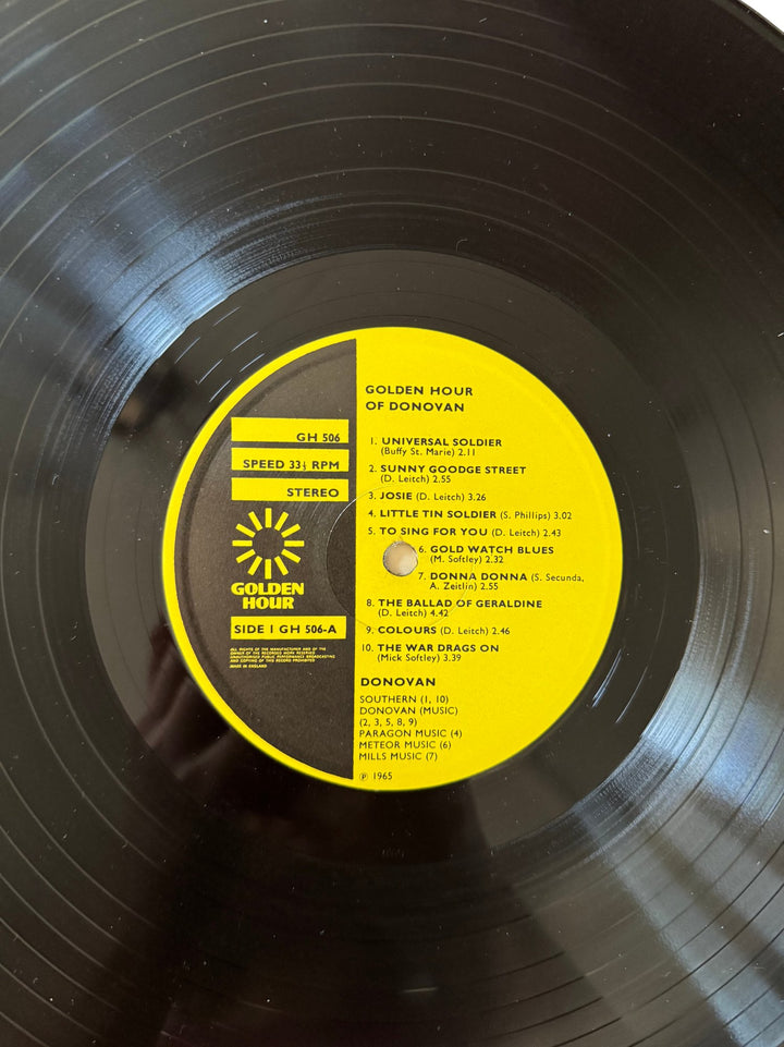 Golden Hour Of Donovan LP Record - Good - Think Vintage ltd