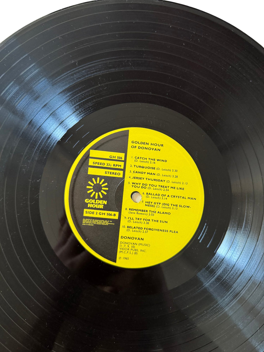 Golden Hour Of Donovan LP Record - Good - Think Vintage ltd
