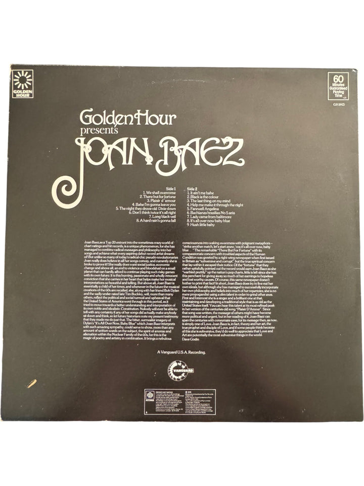 Golden Hour Presents Joan Baez Vinyl - Fair - Think Vintage ltd
