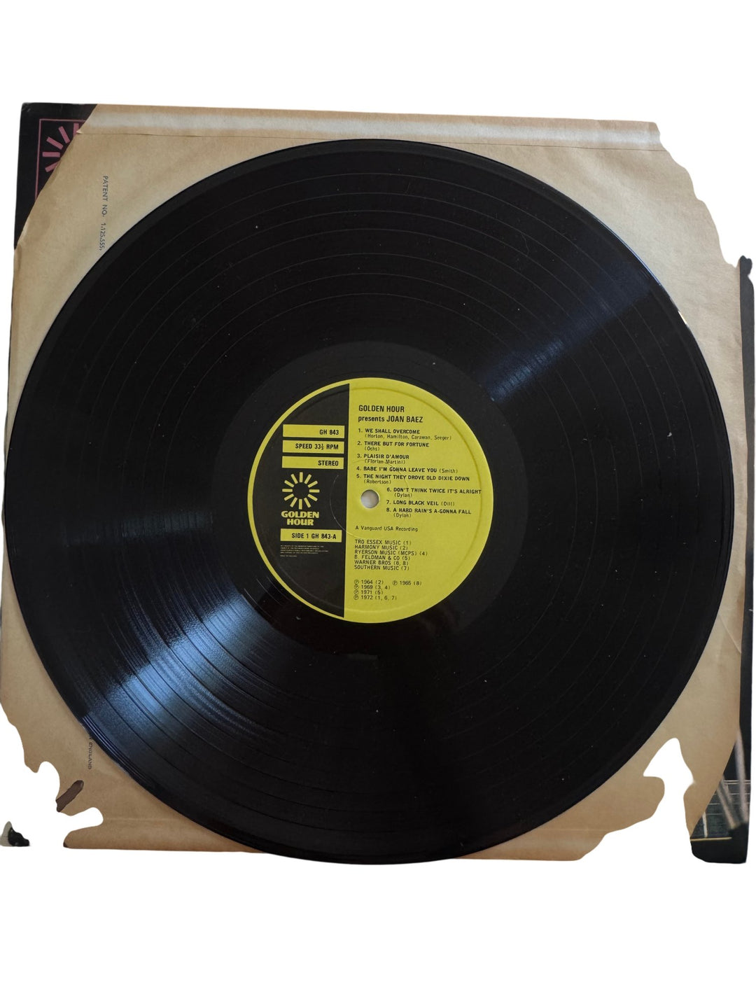 Golden Hour Presents Joan Baez Vinyl - Fair - Think Vintage ltd