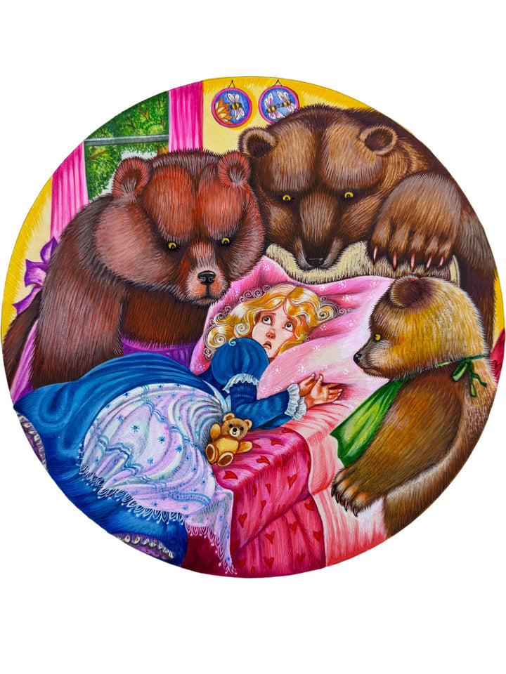 Goldilocks & Three Bears Illustration - Think Vintage Online Ltd