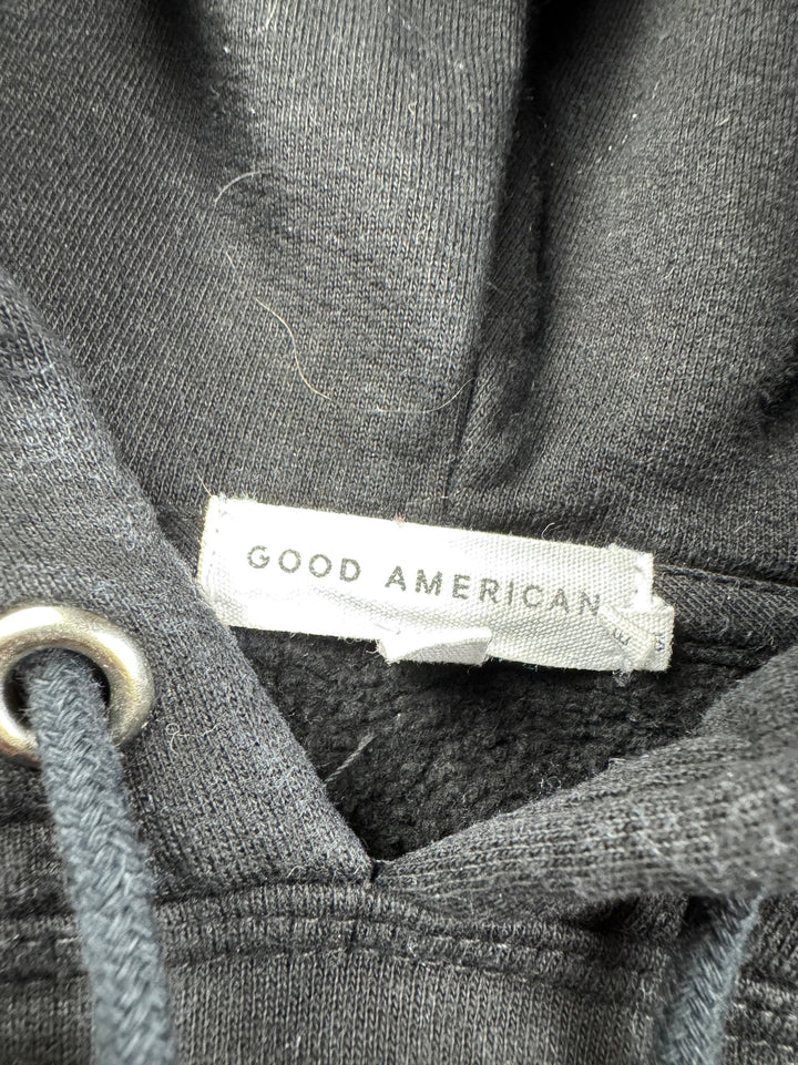 Good American Black Hoodie - M/L - Think Vintage ltd
