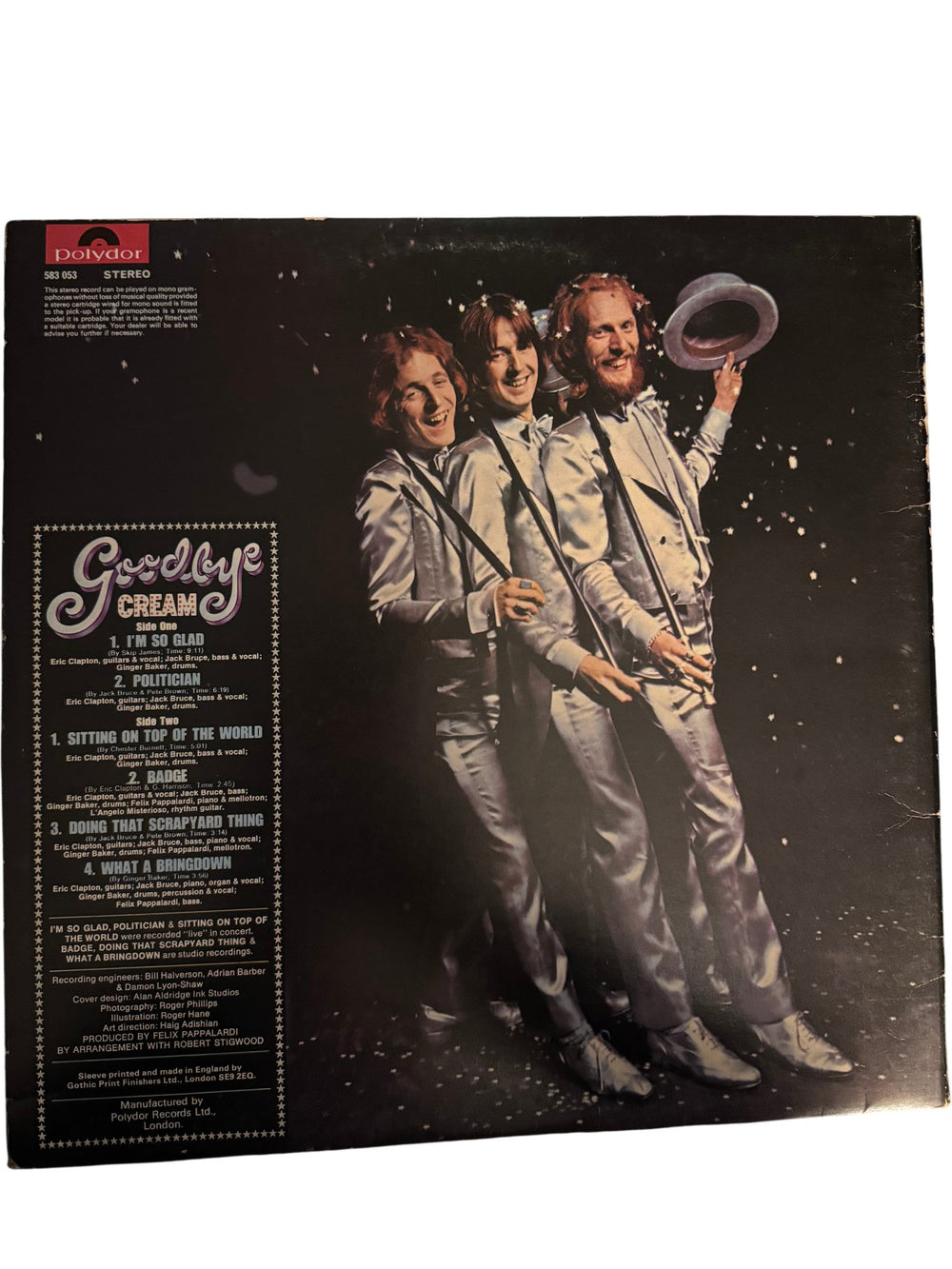 Goodbye Cream Vinyl Album - Good - Think Vintage ltd